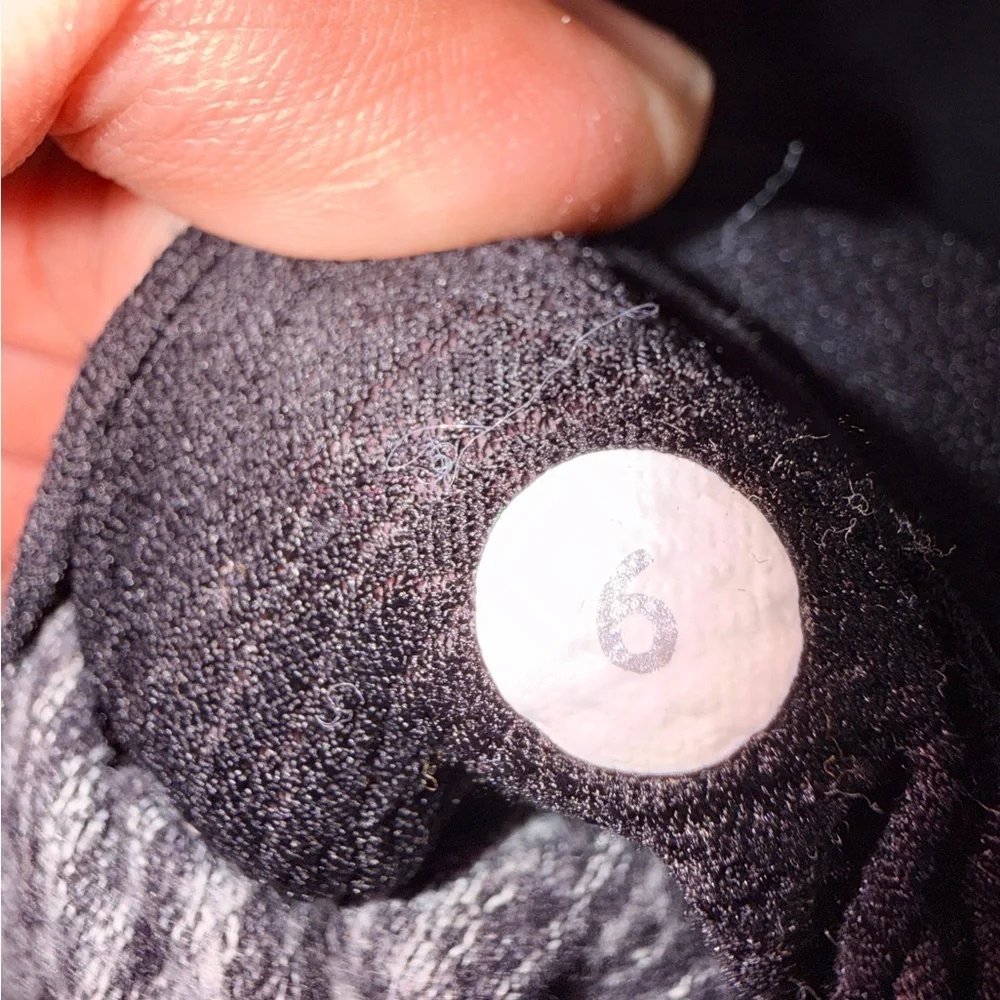 Lululemon Athletica Black and Gray Stretch-It Out Full Zip Hoodie - 6